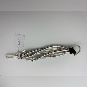 Vivi- Rhodium Plated Silver Bracelet With Large Lobster Claw Clasp